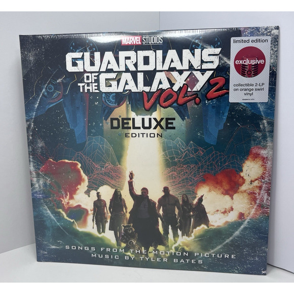 Guardians of the Galaxy Vol. 2 Deluxe Edition Target Exclusive Orange Vinyl NEW - Picture 1 of 3
